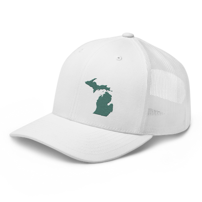 Michigan Trucker Hat | Copper Green Outline