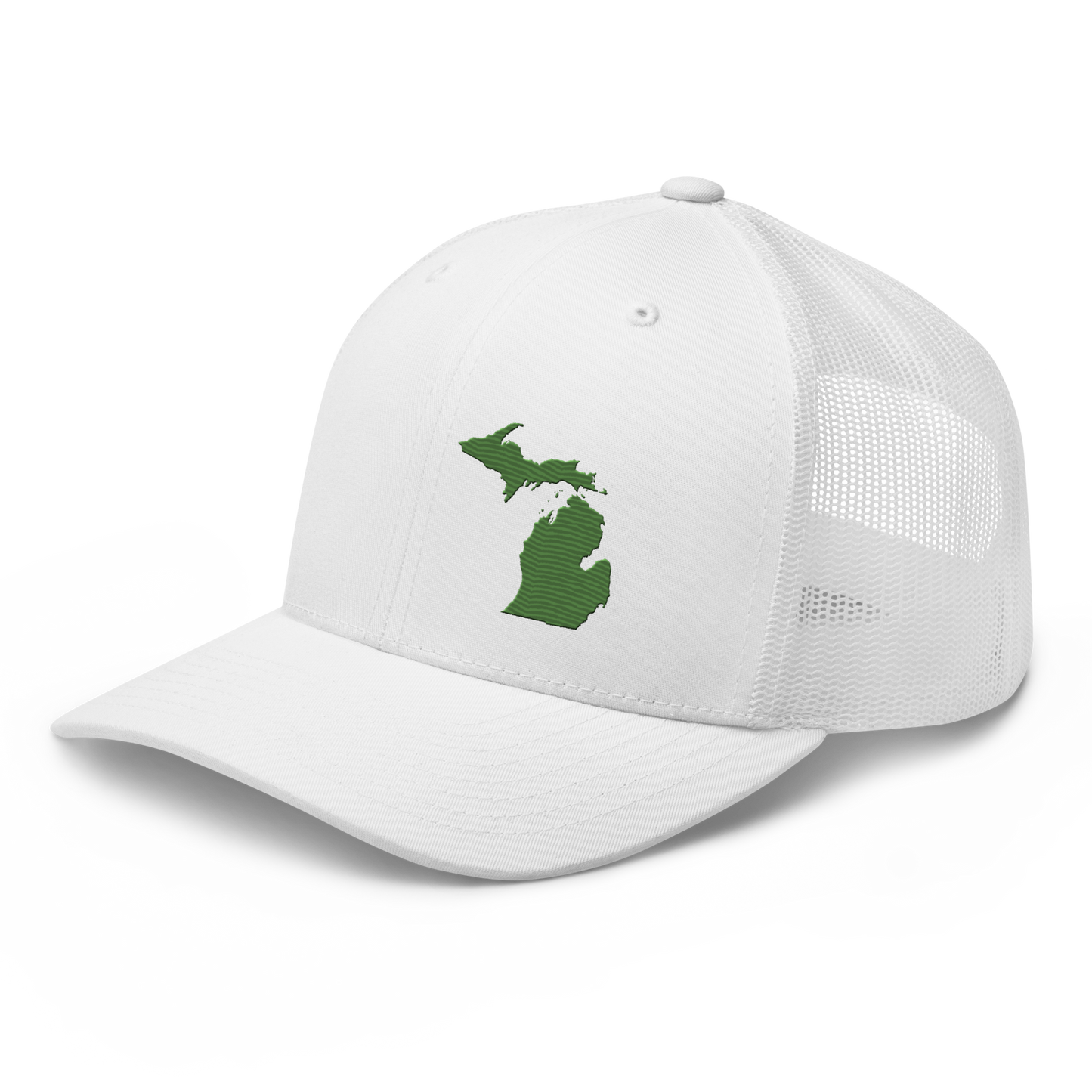 Michigan Trucker Hat | Pine Green Outline