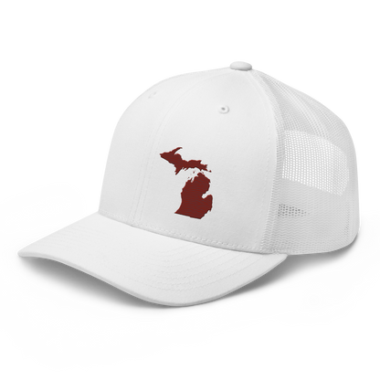 Michigan Trucker Hat | Cherryland Red Outline