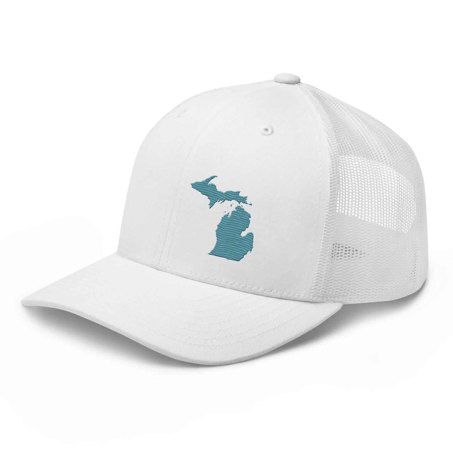 Michigan Trucker Hat | Huron Blue Outline