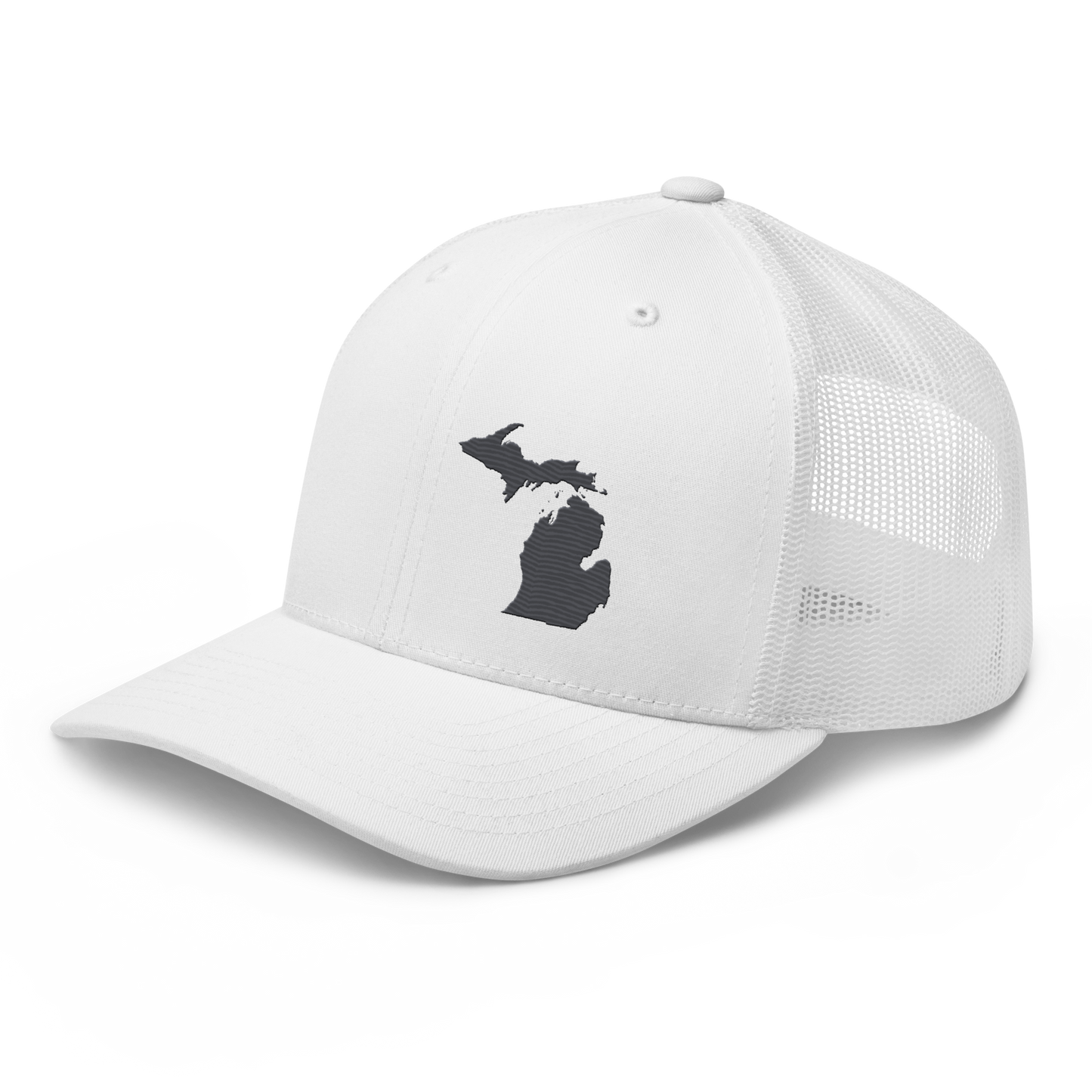 Michigan Trucker Hat | Iron Ore Grey Outline