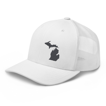 Michigan Trucker Hat | Iron Ore Grey Outline