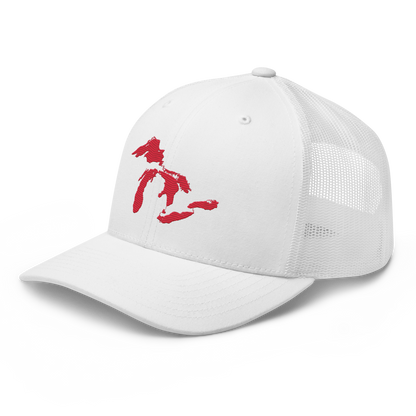 Great Lakes Trucker Hat | Lighthouse Red