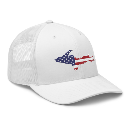 Michigan Upper Peninsula Trucker Hat (Patriot Edition)