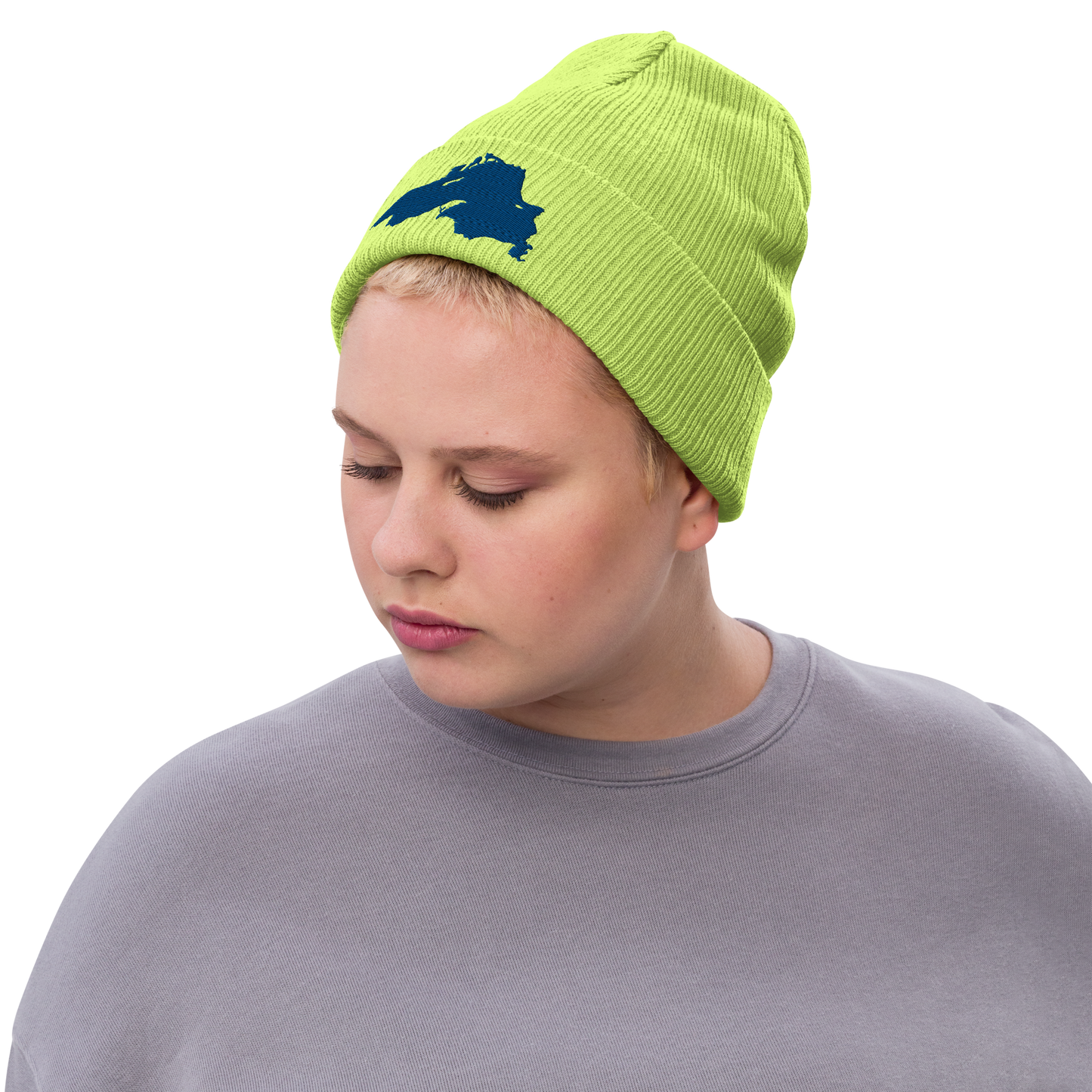 Lake Superior Ribbed Beanie | Blue