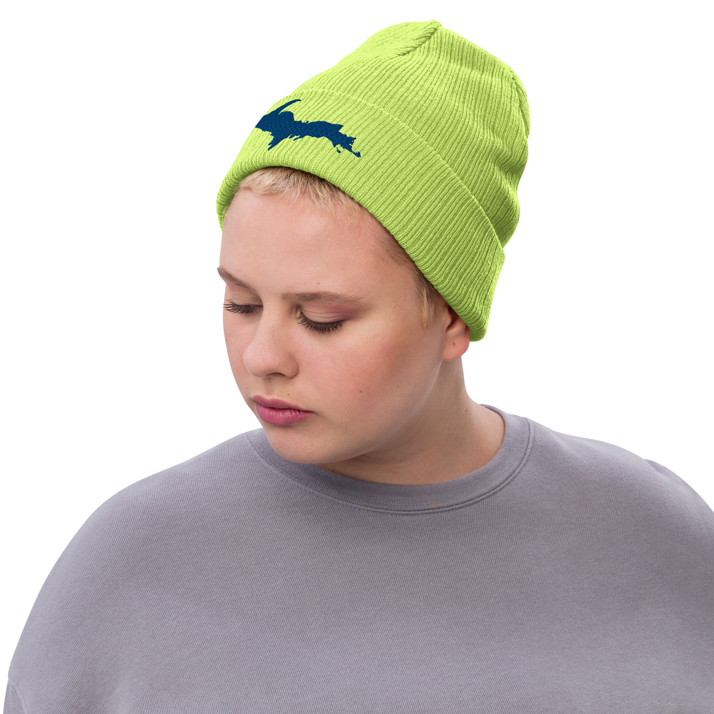 Upper Peninsula Ribbed Beanie | Blue