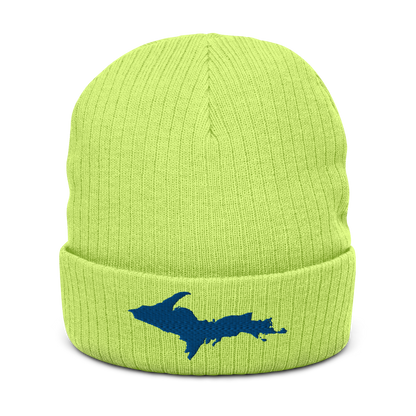 Upper Peninsula Ribbed Beanie | Blue