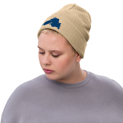 Lake Superior Ribbed Beanie | Blue