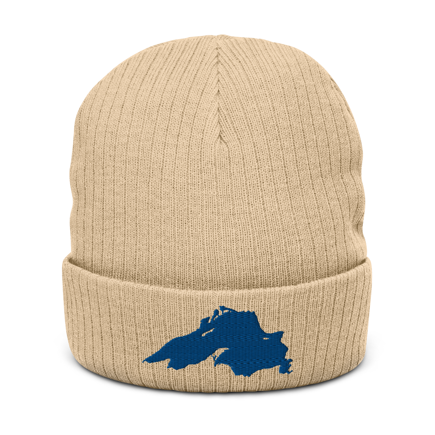 Lake Superior Ribbed Beanie | Blue