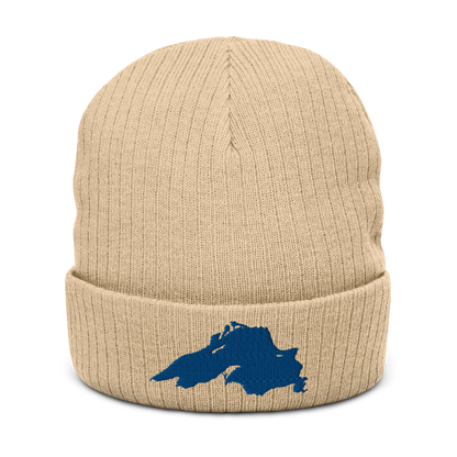 Lake Superior Ribbed Beanie | Blue