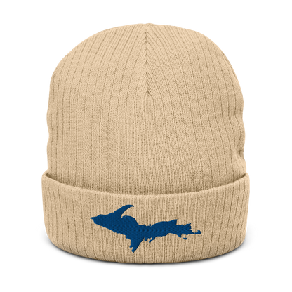 Upper Peninsula Ribbed Beanie | Blue