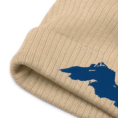 Lake Superior Ribbed Beanie | Blue