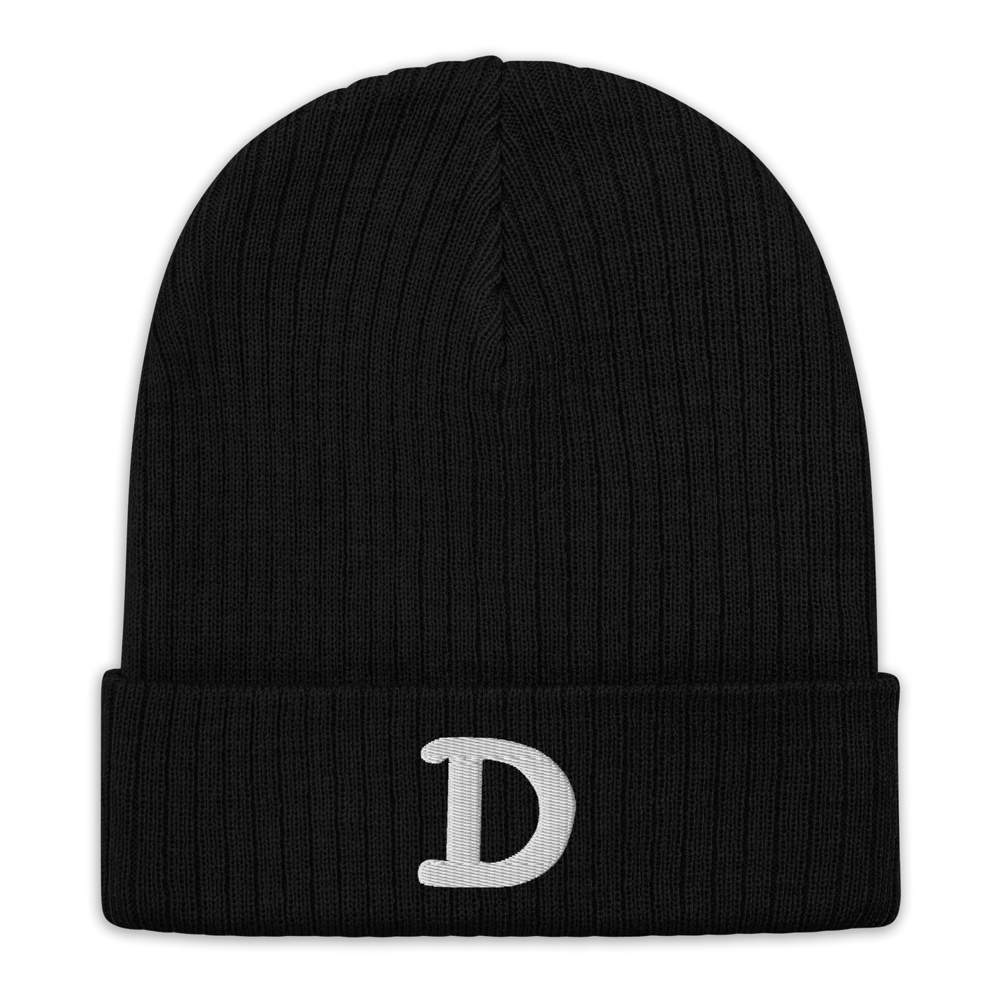 Detroit 'Old French D' Ribbed Beanie