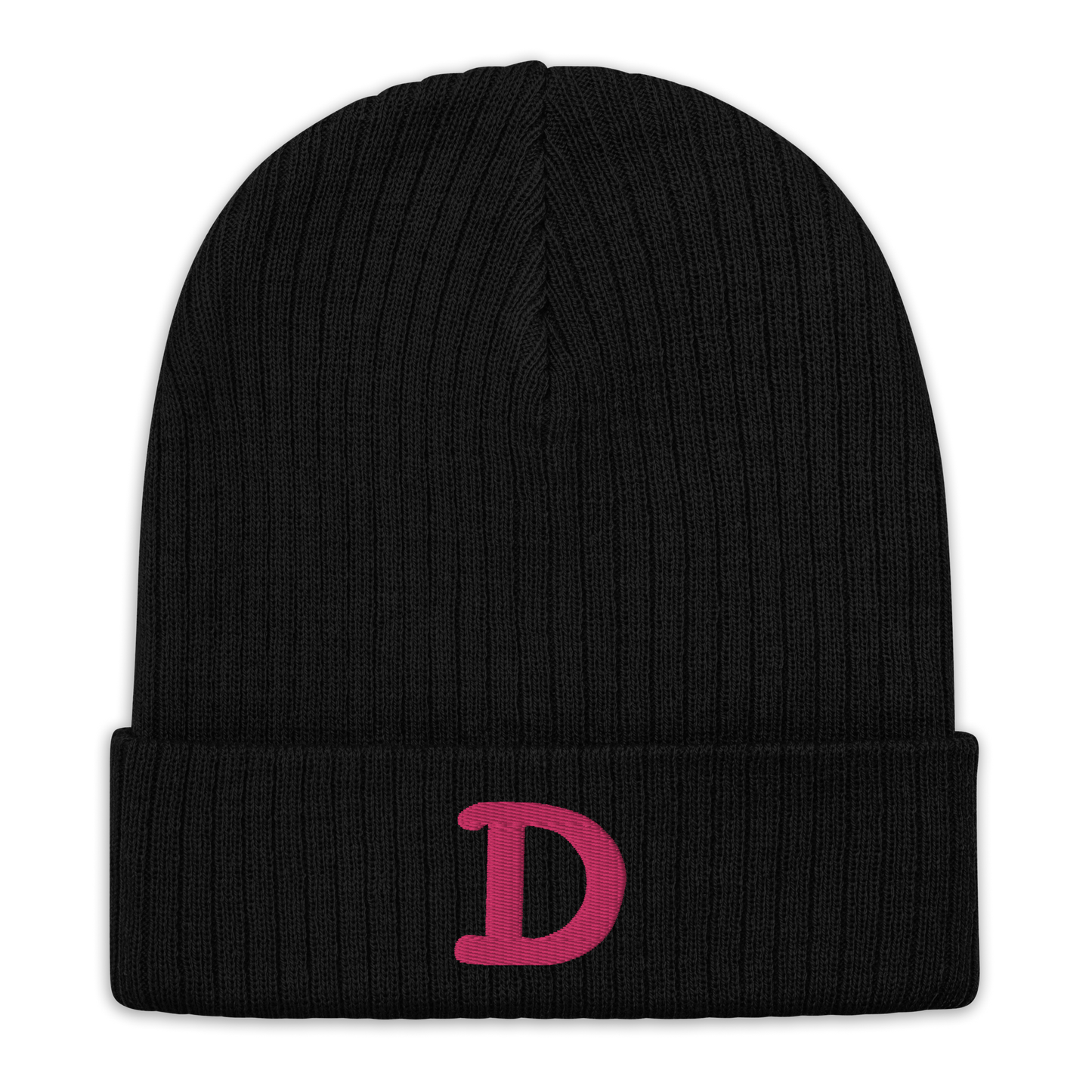 Detroit 'Old French D' Ribbed Beanie (Pink)