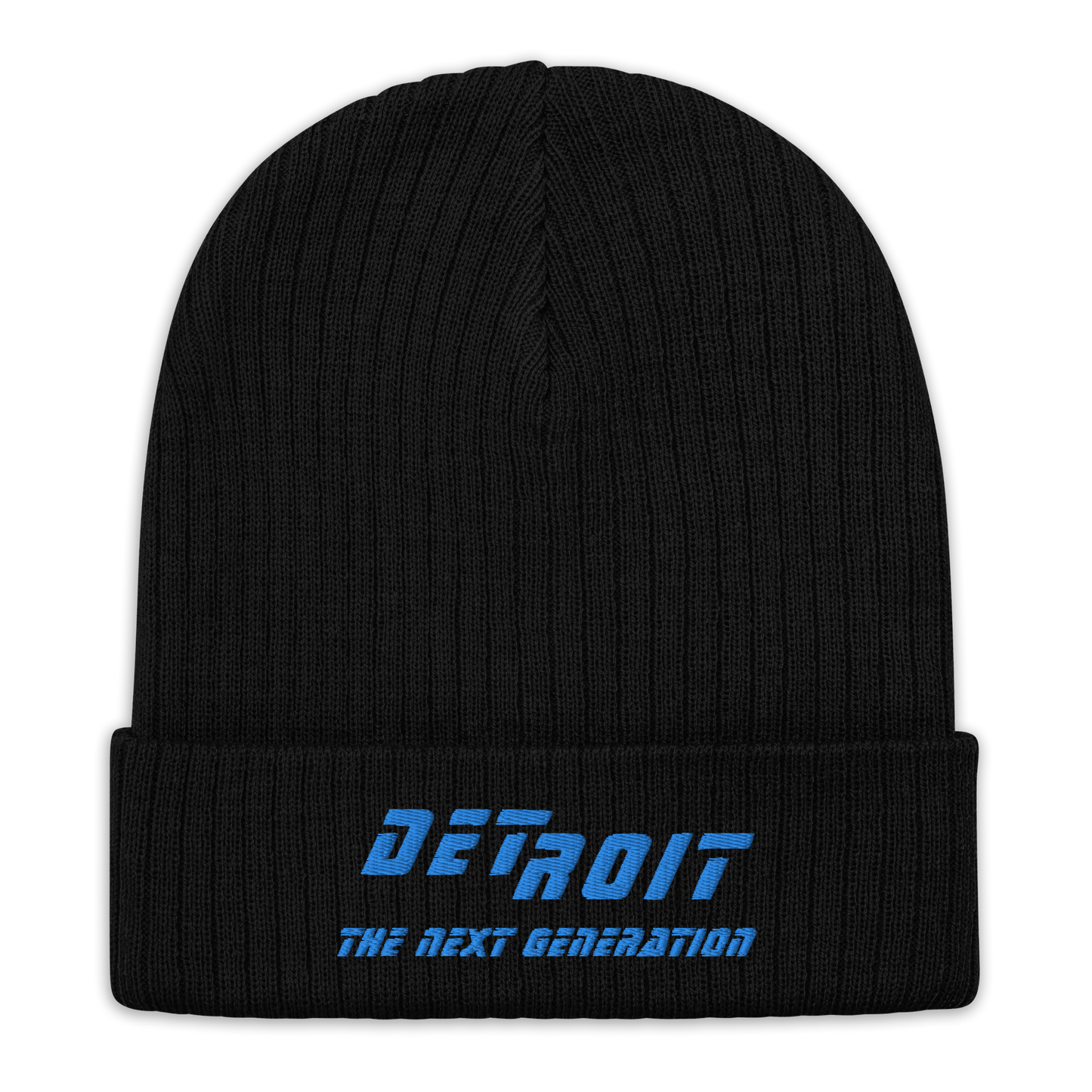 'Detroit The Next Generation' Ribbed Beanie (80s SciFi Parody)