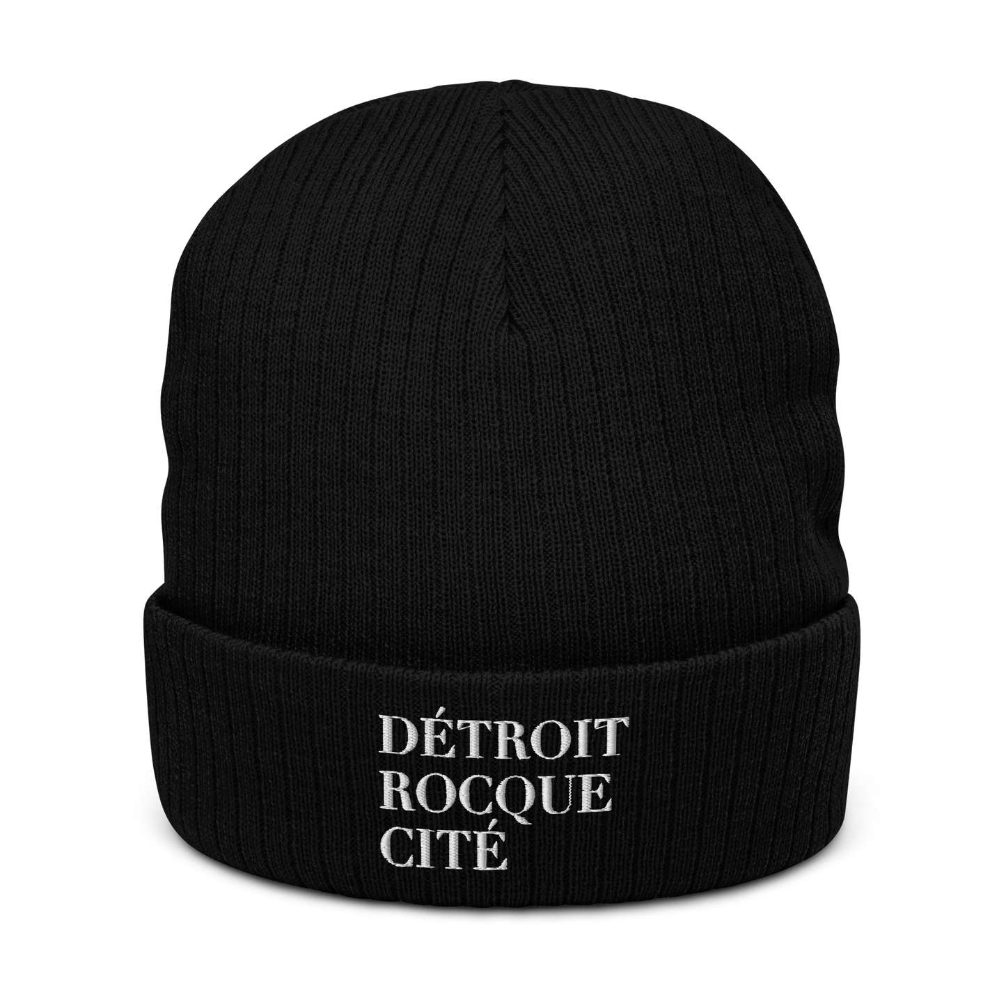 'Détroit Rocque Cité' Ribbed Beanie