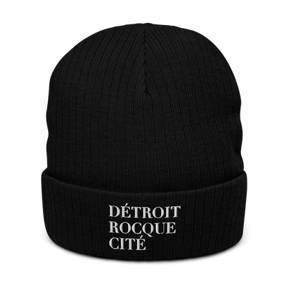 'Détroit Rocque Cité' Ribbed Beanie