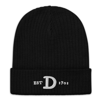 Detroit 'EST 1701' Ribbed Beanie (w/ Old French 'D')