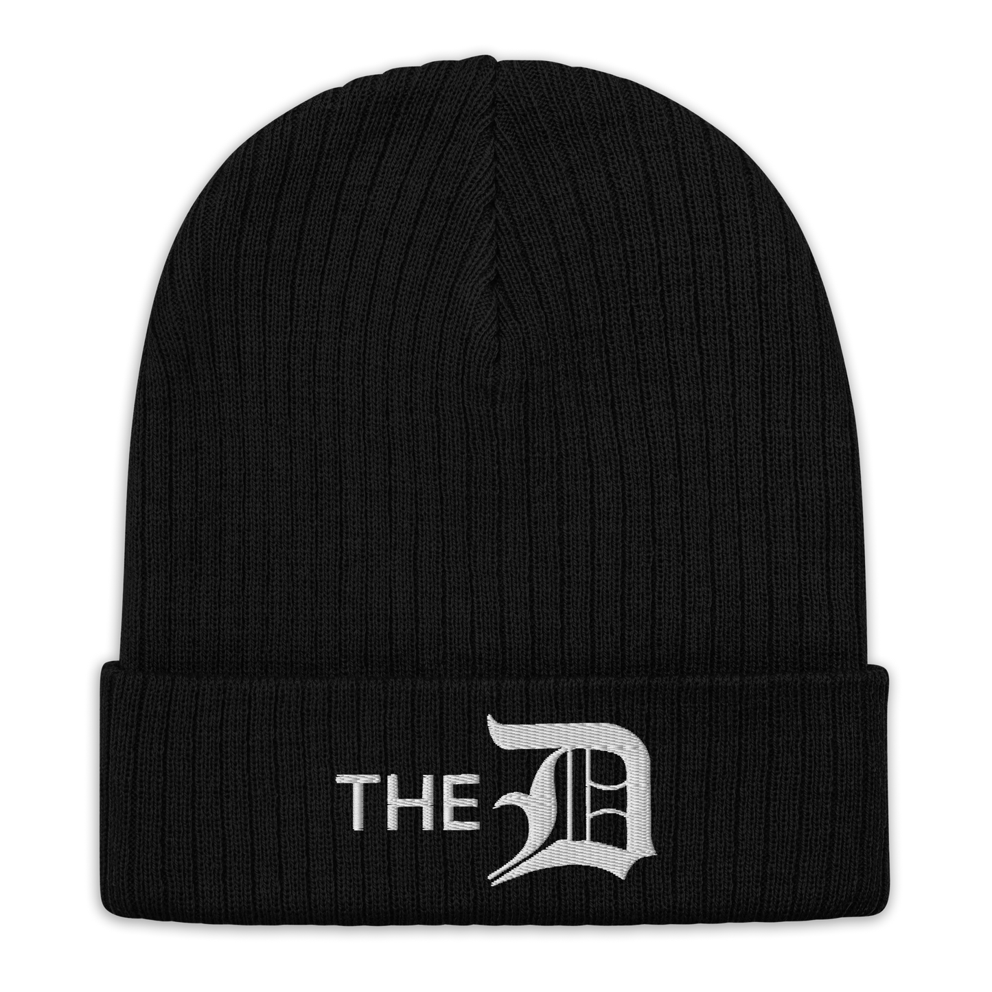 Detroit 'The D' Ribbed Beanie (w/ Old English 'D')