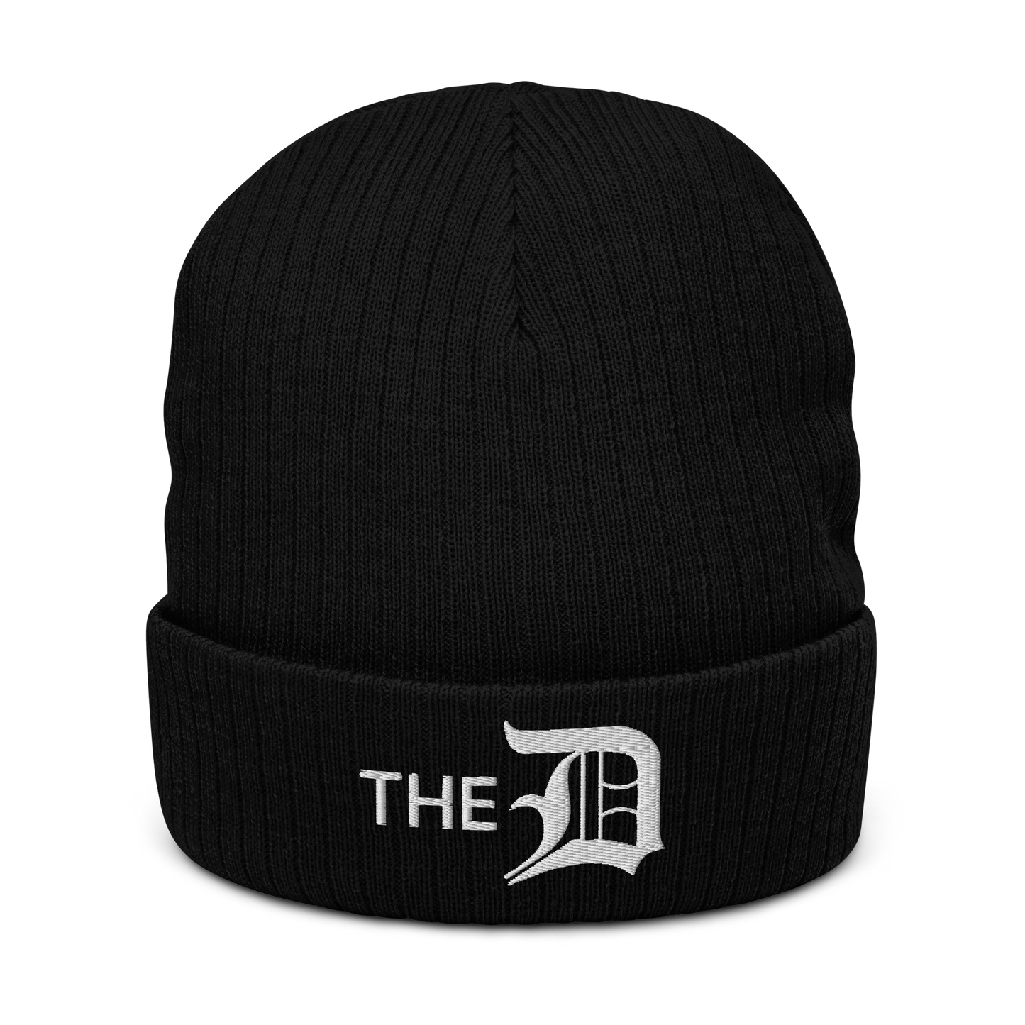 Detroit 'The D' Ribbed Beanie (w/ Old English 'D')