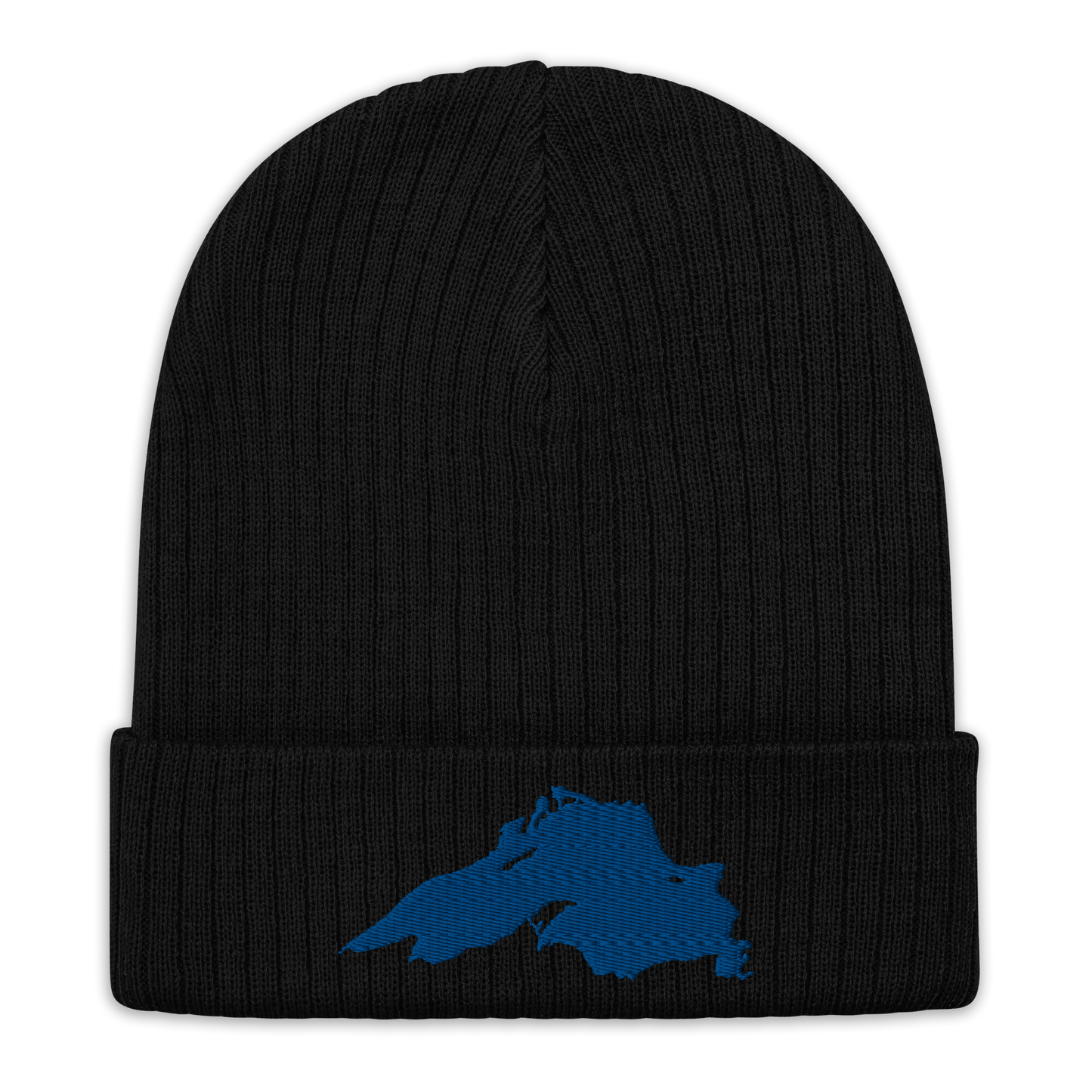 Lake Superior Ribbed Beanie | Blue