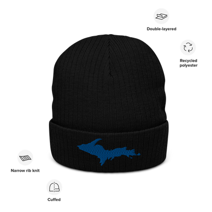 Upper Peninsula Ribbed Beanie | Blue