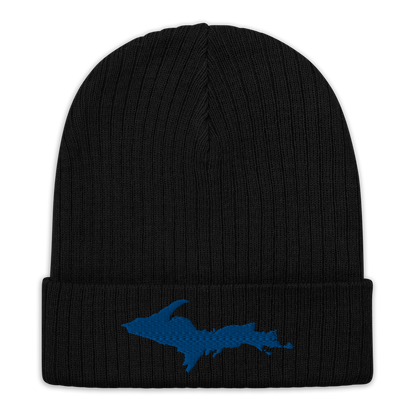 Upper Peninsula Ribbed Beanie | Blue