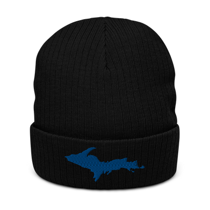 Upper Peninsula Ribbed Beanie | Blue