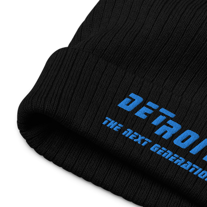 'Detroit The Next Generation' Ribbed Beanie (80s SciFi Parody)