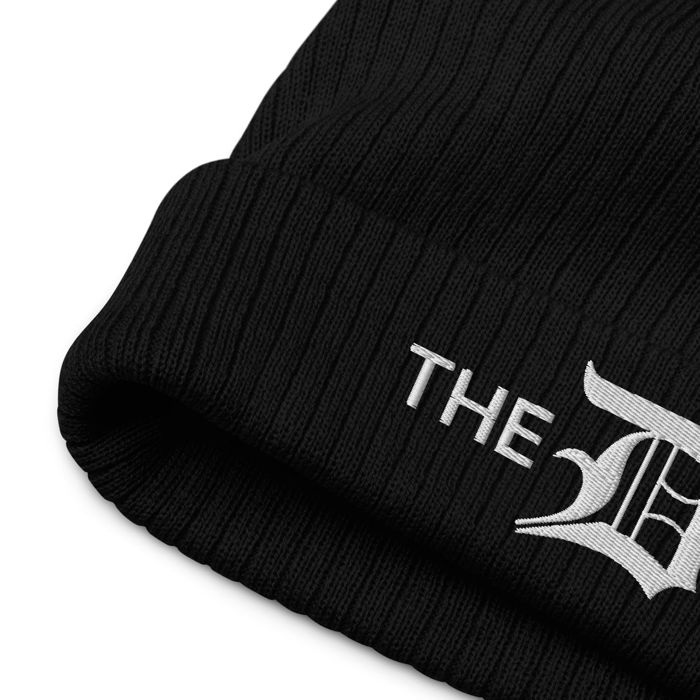 Detroit 'The D' Ribbed Beanie (w/ Old English 'D')