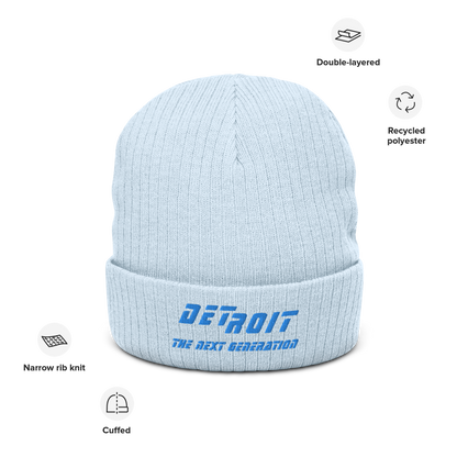 'Detroit The Next Generation' Ribbed Beanie (80s SciFi Parody)