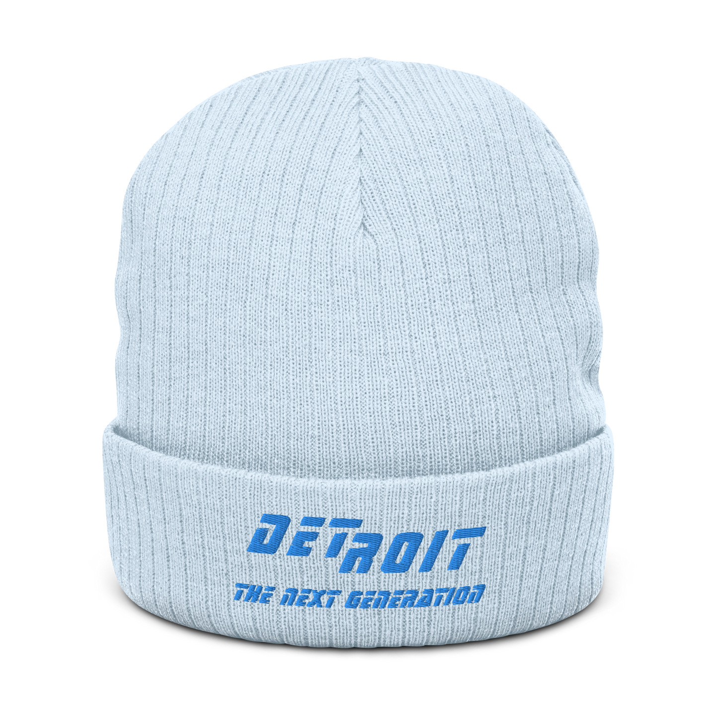 'Detroit The Next Generation' Ribbed Beanie (80s SciFi Parody)