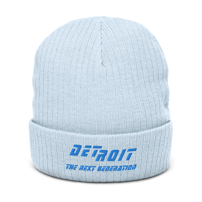 'Detroit The Next Generation' Ribbed Beanie (80s SciFi Parody)