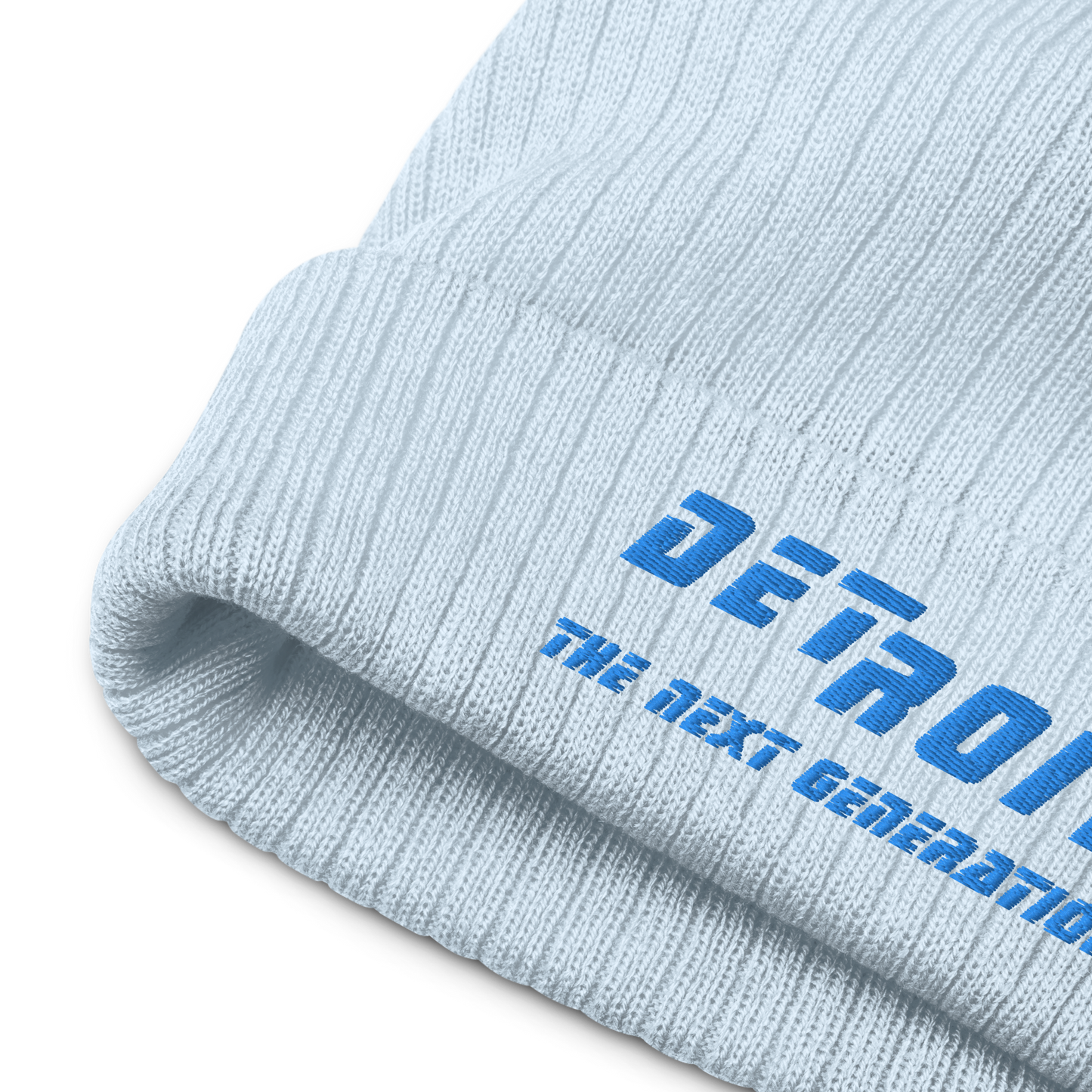 'Detroit The Next Generation' Ribbed Beanie (80s SciFi Parody)