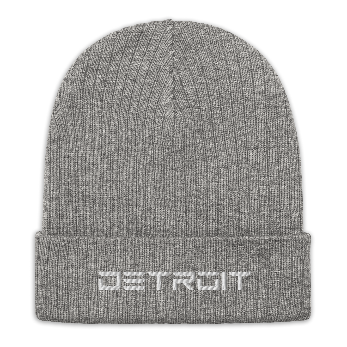 'Detroit' Ribbed Beanie (Electric Font)