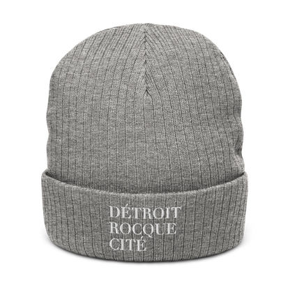 'Détroit Rocque Cité' Ribbed Beanie