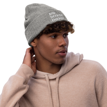 'Big Detroit Energy' Ribbed Beanie