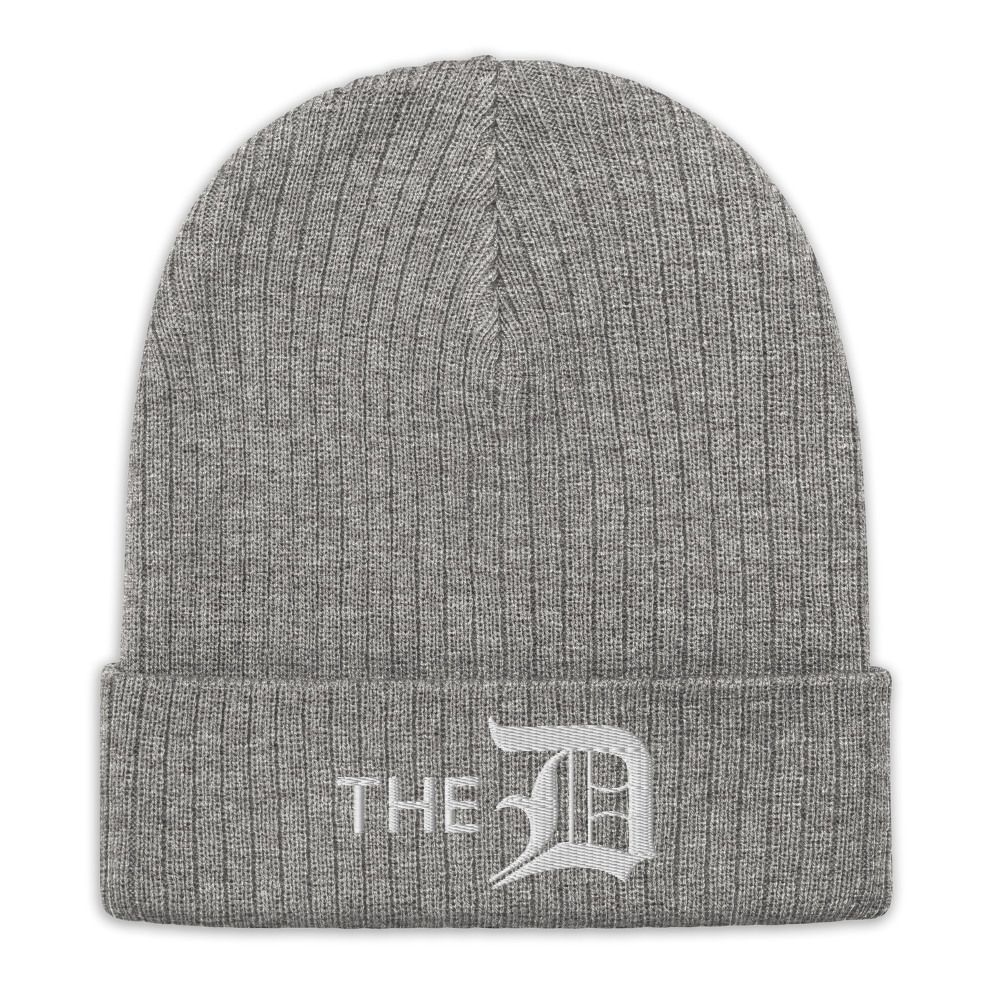 Detroit 'The D' Ribbed Beanie (w/ Old English 'D')