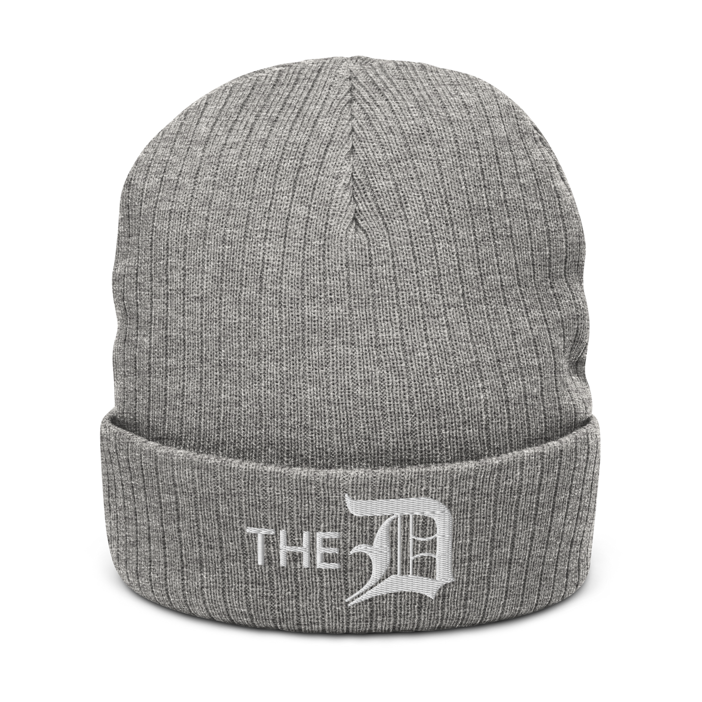 Detroit 'The D' Ribbed Beanie (w/ Old English 'D')