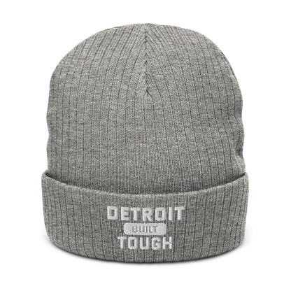 'Built Detroit Tough' Ribbed Beanie