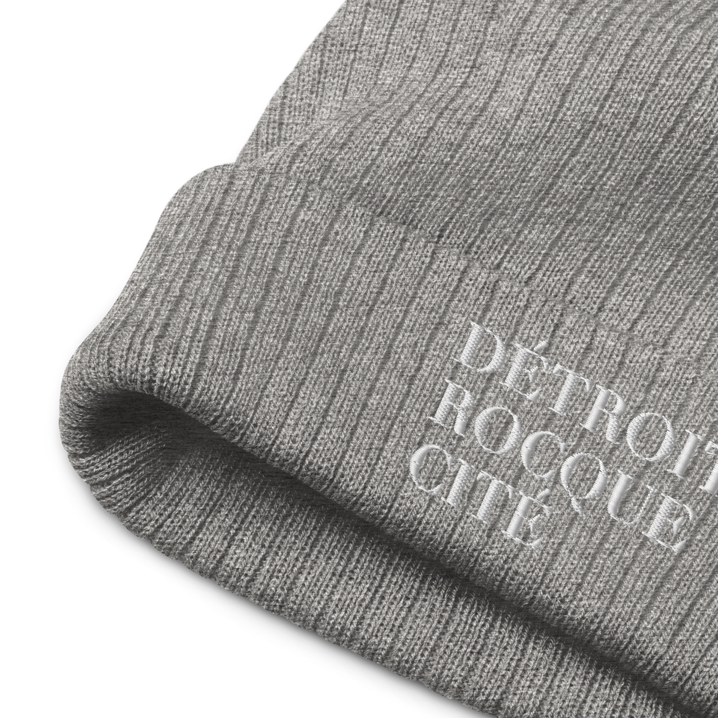 'Détroit Rocque Cité' Ribbed Beanie