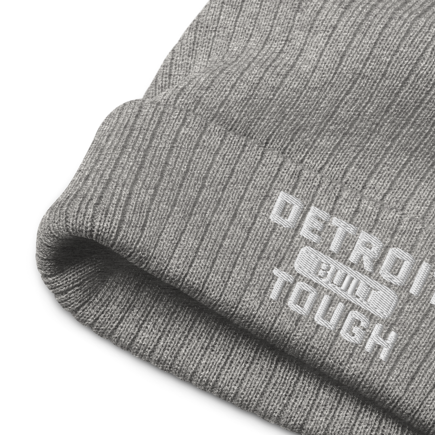 'Built Detroit Tough' Ribbed Beanie