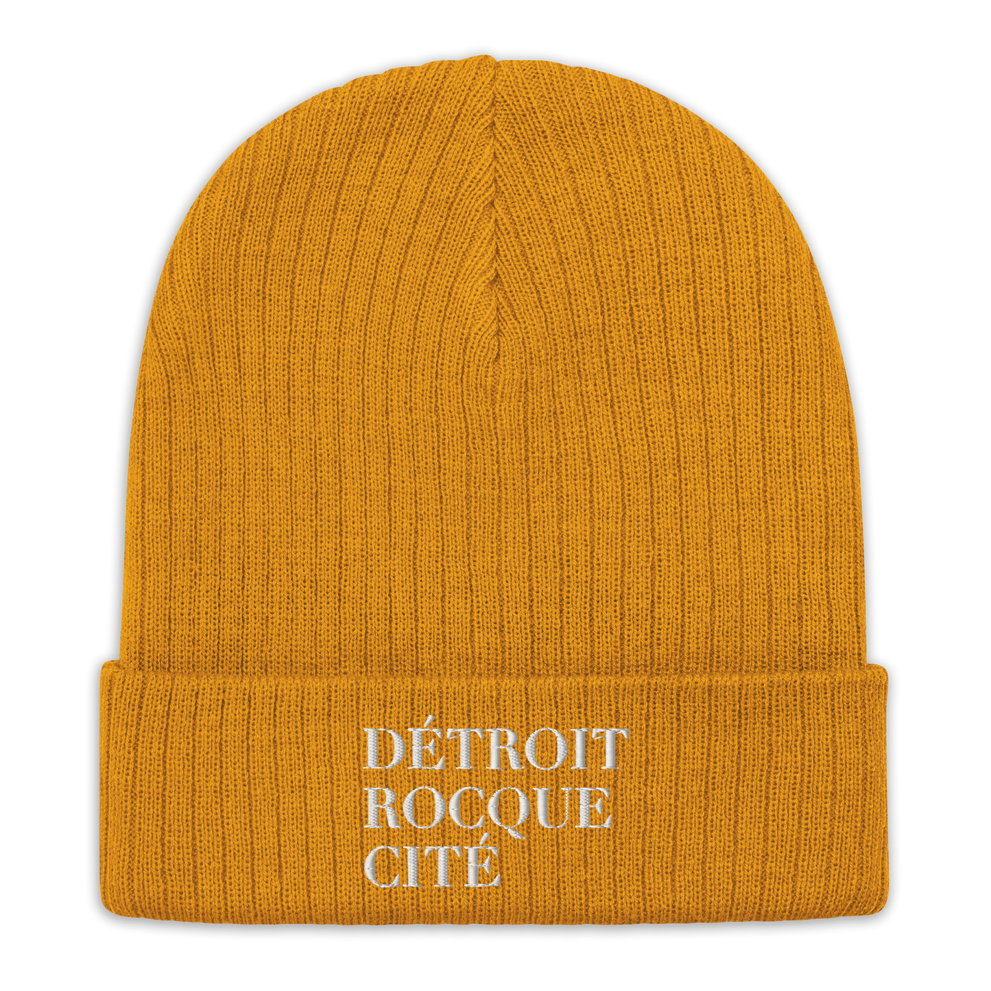 'Détroit Rocque Cité' Ribbed Beanie