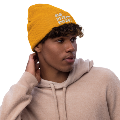 'Big Detroit Energy' Ribbed Beanie