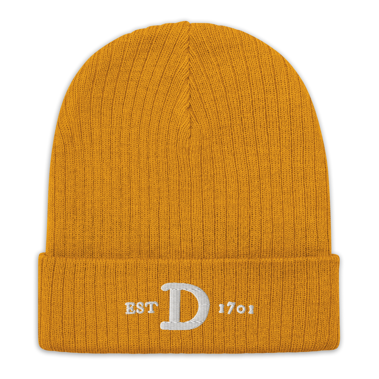 Detroit 'EST 1701' Ribbed Beanie (w/ Old French 'D')