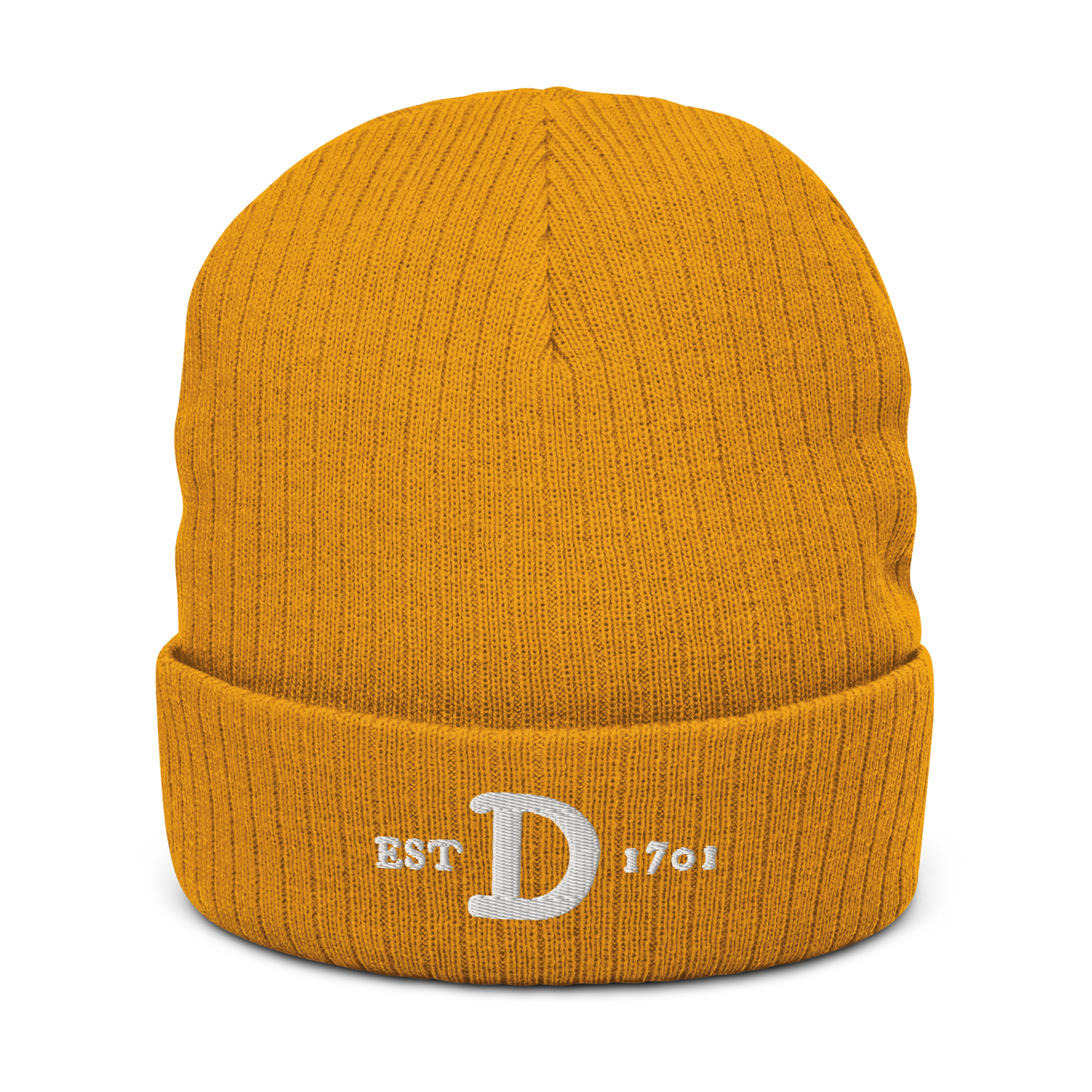 Detroit 'EST 1701' Ribbed Beanie (w/ Old French 'D')