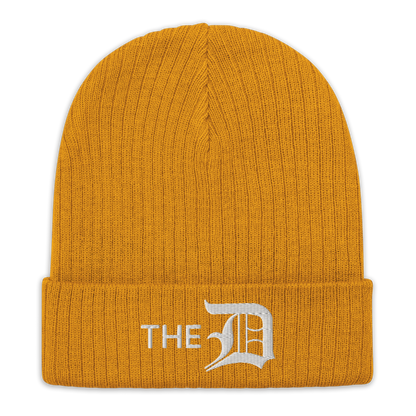 Detroit 'The D' Ribbed Beanie (w/ Old English 'D')