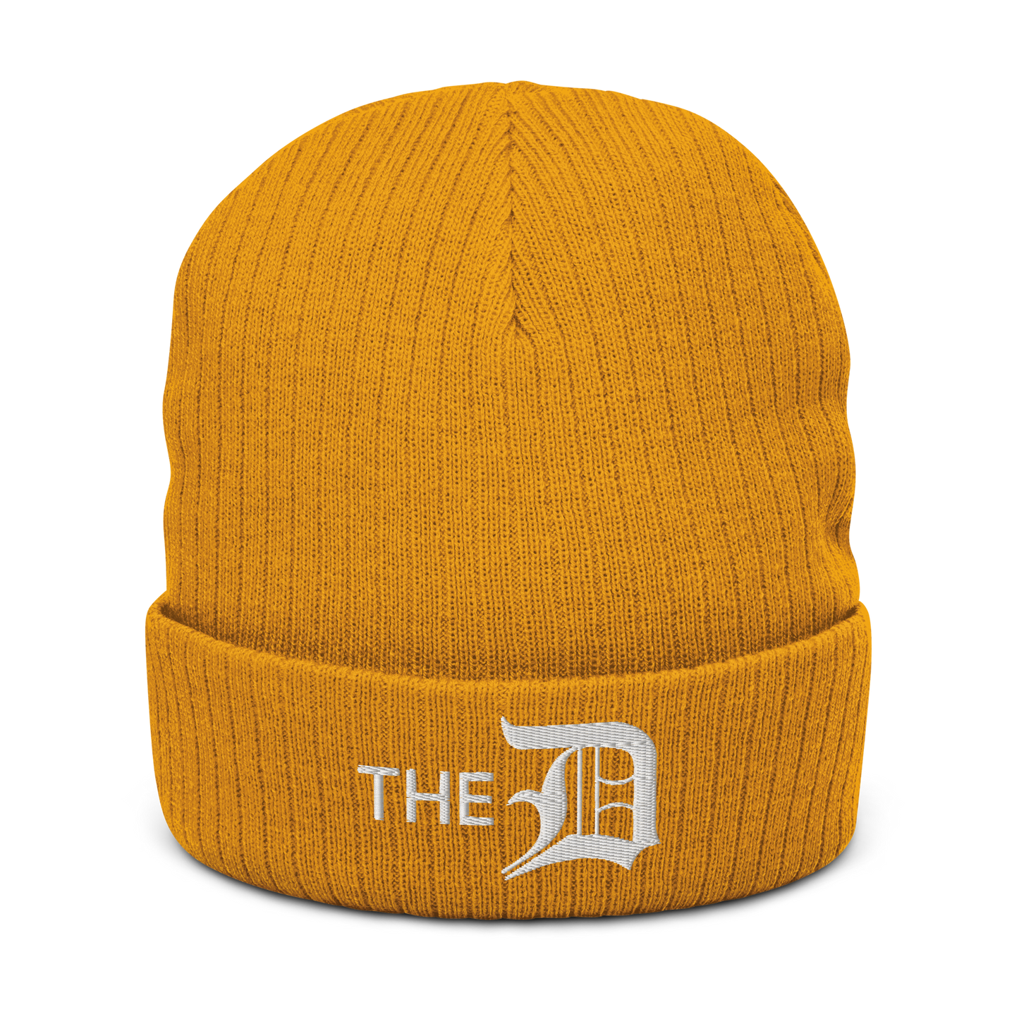 Detroit 'The D' Ribbed Beanie (w/ Old English 'D')