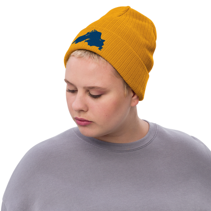 Lake Superior Ribbed Beanie | Blue