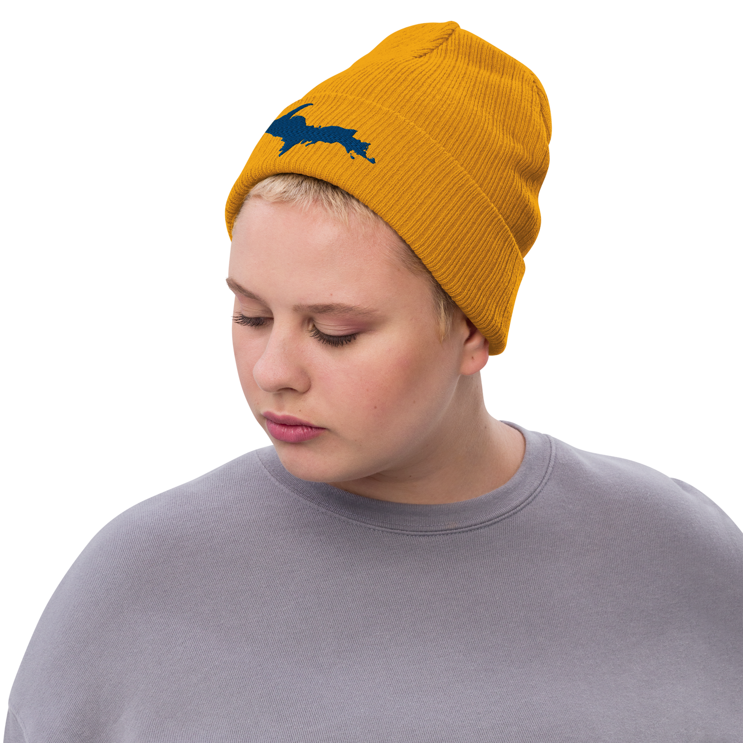 Upper Peninsula Ribbed Beanie | Blue